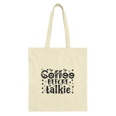 Coffee Before Talkie Tote Bag, Coffee Lover Gift, Funny Coffee Bag, Sarcastic Tote, Novelty Coffee Tote, Caffeine Addict, Unique Gift - Tawshia